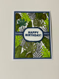 Tropical Leaf Birthday Card