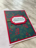 Holly Seasons Greetings Card