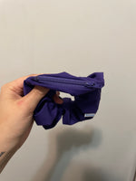 Dark Purple Zipper Scrunchie