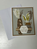 Neutral Vase Sympathy Card