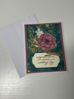 Elegant Rose Wedding Card