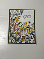 Watercolour Thank You Card