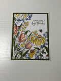 Watercolour Thank You Card