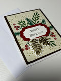 Pinecone Holiday Card