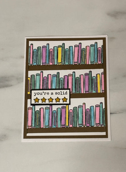 Bookish Card (Pastel)