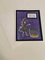 Purple Witch Card