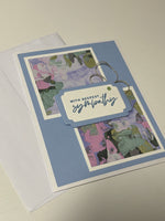 Blue Painted Sympathy Card