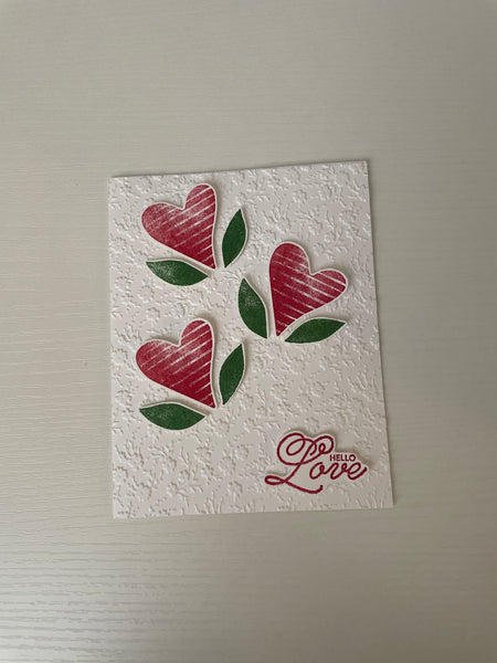 Elegant Hearts Valentine’s Day Card