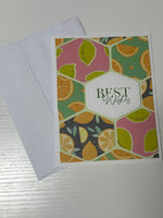 Citrus Best Wishes Card