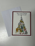 Pet Christmas Tree Card