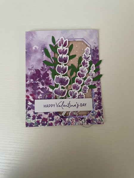 Lavender Valentine’s Day Card