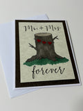 Forever Tree Wedding Card