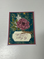 Elegant Rose Wedding Card