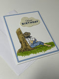 Relaxing Book Birthday Card