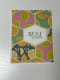 Citrus Best Wishes Card