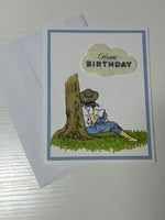 Relaxing Book Birthday Card