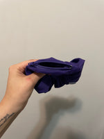 Dark Purple Zipper Scrunchie