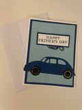 Blue Car Father’s Day Card