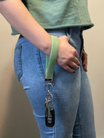 Sage Keychain Wristlet