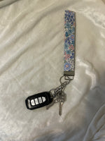 Pastel Floral Keychain Wristlet