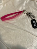 Pink Keychain Wristlet