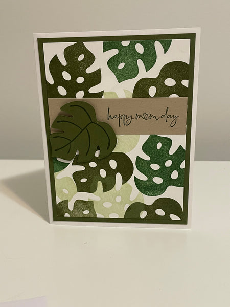 Tropical Leaf Mother’s Day Card