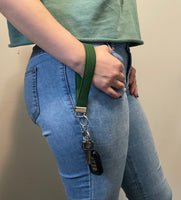 Green Keychain Wristlet