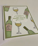 Happy Hour White Wine Birthday Card