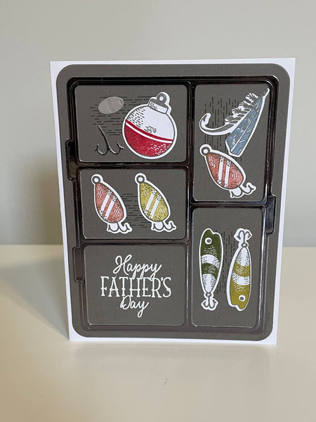 Metallic Tackle Box Father’s Day Card