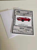 Red Mustang Father’s Day Card