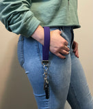 Purple Keychain Wristlet