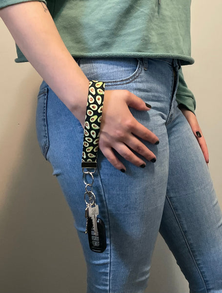 Avocado Keychain Wristlet