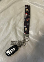 Horror Characters Keychain Wristlet