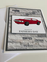 Red Mustang Father’s Day Card