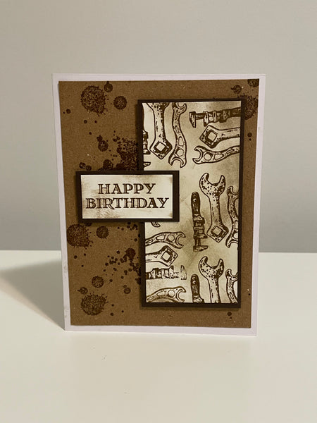 Vintage Tools Birthday Card