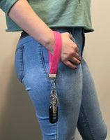 Pink Keychain Wristlet