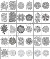 60+ Floral Mandala Adult Colouring Pages Digital Download