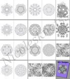 60+ Floral Mandala Adult Colouring Pages Digital Download