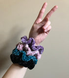 Velvet Luxe Crochet Scrunchies