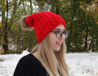 Slouchy Ribbed Style Crochet Beanie