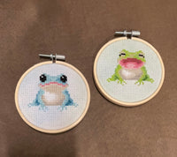 Frog Cross Stitch Set