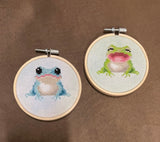 Frog Cross Stitch Set