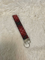 Tartan Plaid Keychain Wristlet