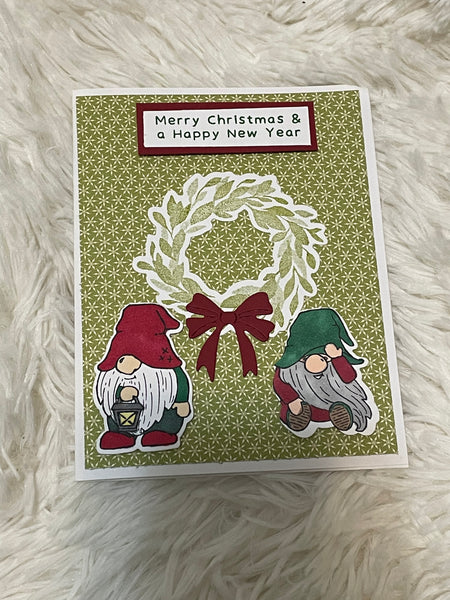 Gnome Wreath Christmas Card