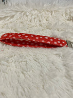 Red Snowflake Keychain Wristlet