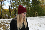 Fitted Ribbed Style Crochet Beanie