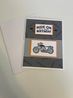 Motorcycle Birthday Card