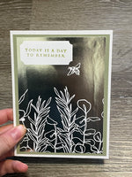 Metallic Day to Remember Card