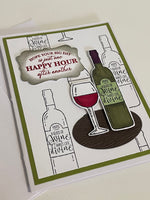 Happy Hour Wine Birthday Card