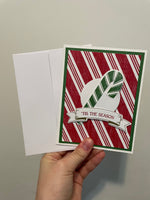 Candy Cane Stripes Christmas Card